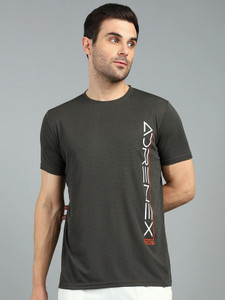 Adrenex Printed Men Round Neck Multicolor T-Shirt