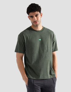 U.S. POLO ASSN. Solid Men Crew Neck Green T-Shirt