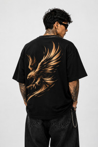 VIGON Graphic Print Men Black T-Shirt - Image 5