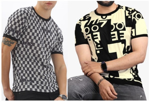 sti Printed Men Round Neck Multicolor T-Shirt