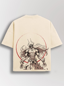 WHITE HUSK Typography Graphic Print Men Round Neck White T-Shirt - Image 6