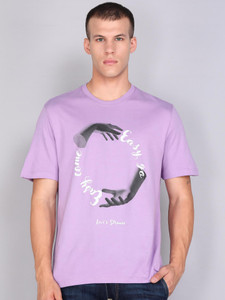 LEVI'S Graphic Print Men Crew Neck Purple T-Shirt