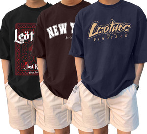 Leotude Printed Men Round Neck Multicolor T-Shirt