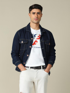 U.S. Polo Assn. Denim Co. Graphic Print Men Crew Neck White T-Shirt