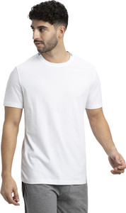 JOCKEY Solid Men Round Neck White T-Shirt