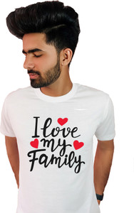 MITHUN Typography Men Round Neck White T-Shirt