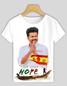 HamsaMART.com Graphic Print Men Round Neck White T-Shirt