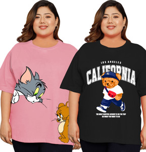 Elite soul Printed Women Round Neck Multicolor T-Shirt