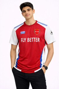 Bodysports.co Printed Men Round Neck Red T-Shirt