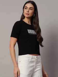 Trike Printed Women Round Neck Multicolor T-Shirt