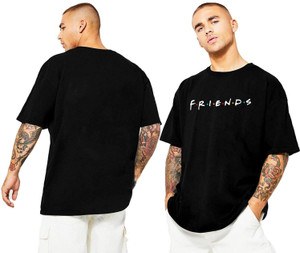 Asher Dean Printed Men Round Neck Black T-Shirt
