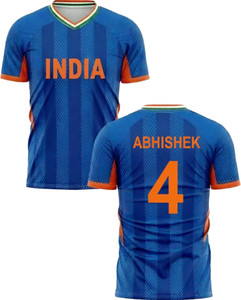 AD2CART Printed Women Round Neck Blue T-Shirt