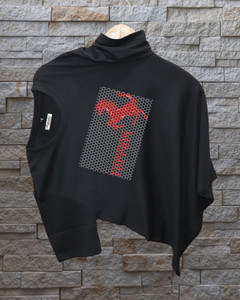 Magneto Printed Men Round Neck Black T-Shirt