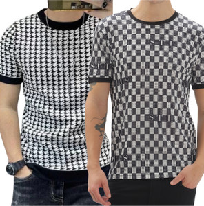 sti Printed Men Round Neck Multicolor T-Shirt
