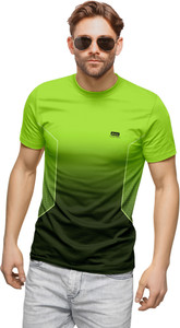 dhaari by unique creation Printed Men Round Neck Green T-Shirt