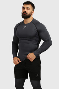 FuaarK Solid Men Round Neck Grey T-Shirt