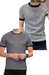 sti Printed Men Round Neck Multicolor T-Shirt