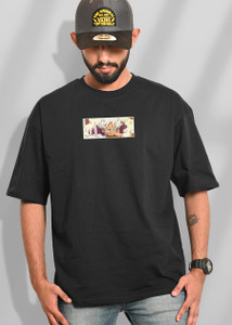 Devilson Men Black Round Neck Printed T-Shirt - Image 5