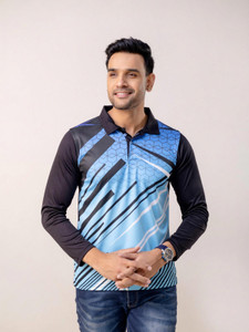 CCAVV Printed Men Polo Neck Multicolor T-Shirt