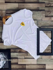 PARA HILLS Typography Men Round Neck White T-Shirt