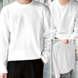 METRONAUT Solid Men Round Neck White T-Shirt