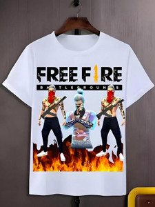 GAYU Printed Men Round Neck White T-Shirt