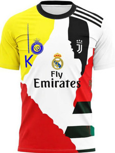 DOSTITCH Printed Men Round Neck Multicolor T-Shirt