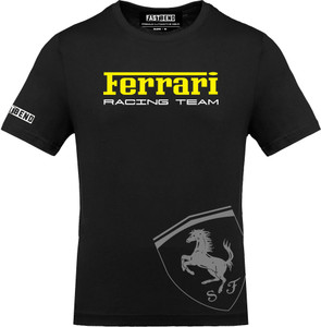 FastB Printed Men Round Neck Black T-Shirt