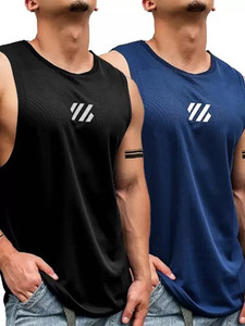 R ROCKIN TEES Self Design Men Round Neck Multicolor T-Shirt