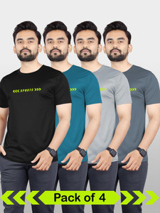 वेबनोर पुरुषों के लिए गोल गला सॉलिड काला, नीला, ग्रे टी-शर्ट