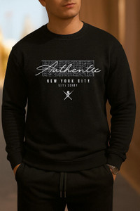 RAE ZONE Printed Men Round Neck Black T-Shirt