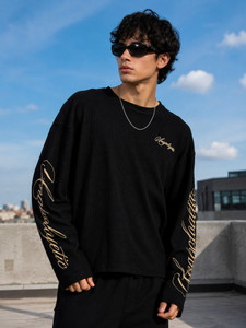 MANIAC Black Men Round Neck T-Shirt - Image 6