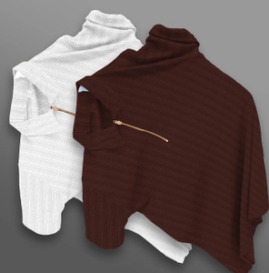 COMBRAIDED Self Design Men Polo Neck Multicolor T-Shirt