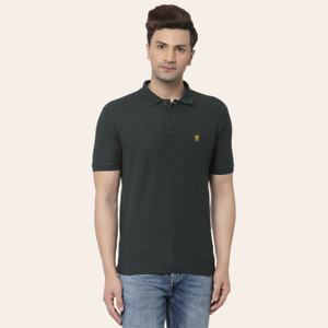 RED TAPE Solid Men Polo Neck Green T-Shirt