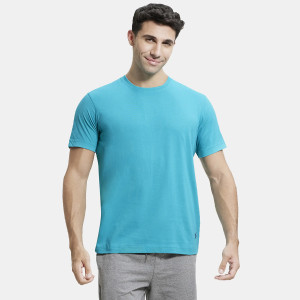 JOCKEY Solid Men Round Neck Light Green T-Shirt
