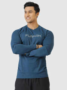 FuaarK Printed Men Round Neck Light Blue T-Shirt - Image 6
