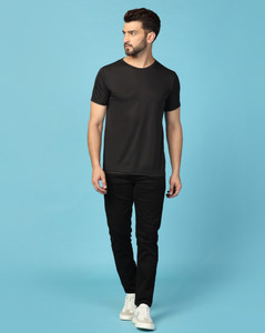 INKKR Solid Men Round Neck Multicolor T-Shirt