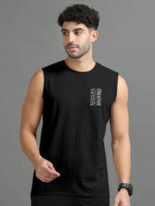 Triptee Men Black Round Neck T-Shirt - Image 5