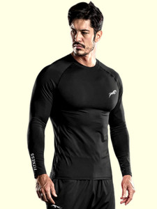 Just Rider Solid Men Round Neck Black T-Shirt