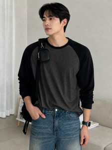 Vynzo Colorblock Men Round Neck Multicolor T-Shirt - Image 5