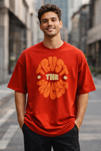 TRIPR Tees Printed Men Red T-Shirt - Image 1