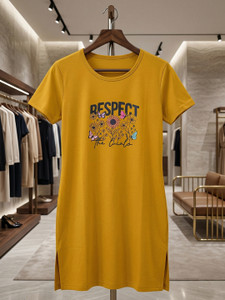 METRONAUT Casual Printed Women Gold Top