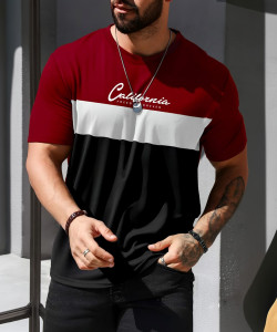 Garimaknitwear Colorblock Men Round Neck Multicolor T-Shirt
