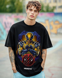 BEWAKOOF Graphic Print Men Round Neck Black T-Shirt