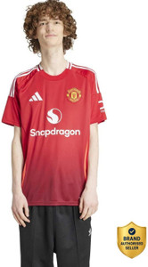 ADIDAS Graphic Print Men Crew Neck Red T-Shirt