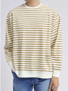 MACK JONNEY Striped Men Round Neck Beige T-Shirt