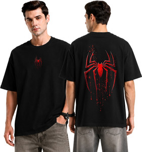 ABHIMANYUSTYLE Graphic Print Men Round Neck Black T-Shirt