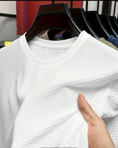 TQI Men White Round Neck T-Shirt - Image 6