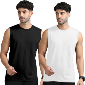 JB Jangoboy Men's Black, White T-Shirt Pack of 2 - Image 6