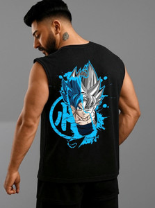 ChaseOverIN Graphic Print, Superhero, Printed, Cartoon, Sporty Men Round Neck Black T-Shirt